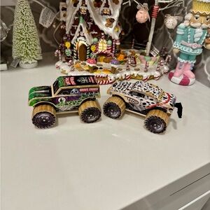 Monster Jam wooden cars